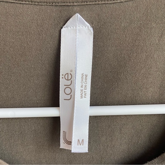 Lole Army Green Scoop Neck Short Sleeve Shirt - Picture 3 of 6